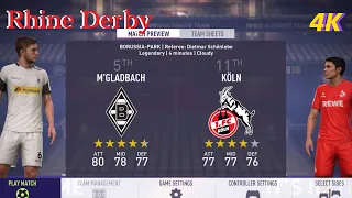 FIFA 18 Gameplay [PS5 4K] Rhine Derby-M'Gladbach vs Koln-BUNDESLIGA [EA SPORTS]