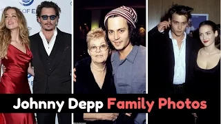 Actor Johnny Depp Family Photos with Former Spouse, Partner, Daughter, Son, Sister & Parents