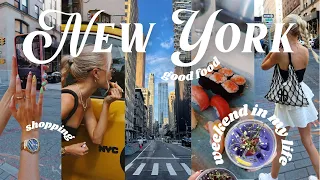 nyc weekend in my life vlog: morning routine, favorite products, relaxing sunday in the city 🚕🌱