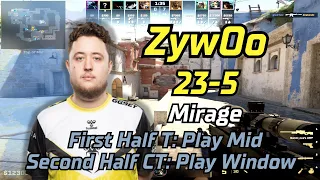 CS2 POV | ZywOo (23-5) (mirage) | FACEIT Ranked| Feb 24, 2024 | #cs2 #demo