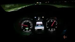 Acceleration 0 - 160 km/h 2019 mercedes C 180d