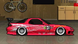 Pixel car racer - Dominic's Mazda Rx7 From Fast and Furious
