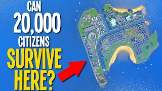 Can I Cram 20,000 Residents Onto This TINY Island (Cities Skylines)