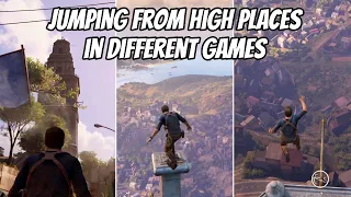 Jumping from HIGH PLACES in DIFFERENT GAMES