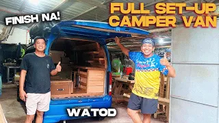 Smallest Camper Van Full Wood Set-up (Suzuki Every Wagon)