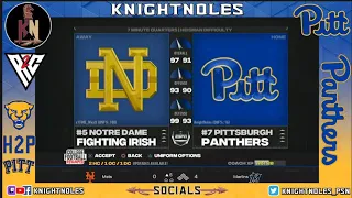 NCAA: R2C: 2016 W3: #5 Notre Dame (x1Time_Wyatt) @ #7 Pittsburgh