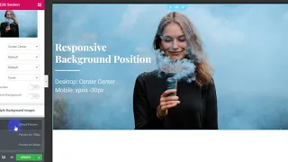 Responsive Background Position Elementor Tutorial | Piotnet Addons For Elementor PAFE