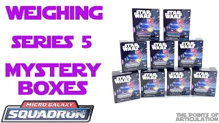 Weighing & Unboxing The Star Wars Micro Galaxy Squadron Series 5 Mystery Boxes 2024