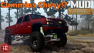 SpinTires Mud Runner: Test Drive | 06 Chevy Silverado Cummins Swap