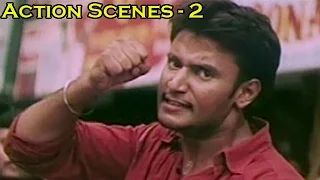 Om Puri and Darshan fight  together with Goons - Shiva The Power - Action Scene 2