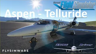 Learjet 35a Aspen to Telluride | Real Airline Pilot