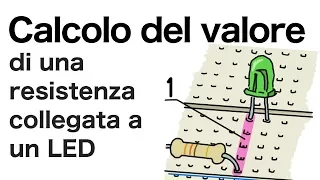 Calcolo del valore di una resistenza in serie a un LED