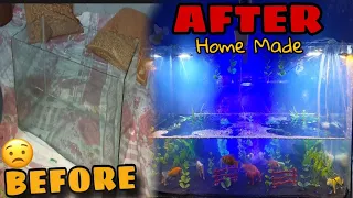 I Had An Empty Room, So I Made An Aquarium! 😍😱گھر پر فش اقریم بنائیے