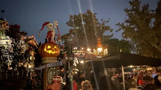 Haunted Mansion Holiday Nightmare Before Christmas Overlay 1080p POV with Low Light Disneyland 2023