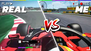 Can I beat Sebastian Vettel's FINAL F1 Pole Position Lap?