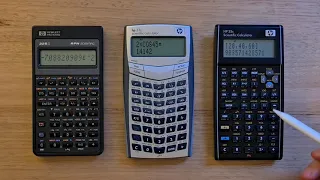 Comparison of HP 32SII, HP 33S and HP 35S scientific calculators