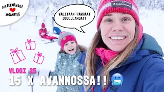 ESITELLÄÄN JOULULAHJAT JA HYPÄTÄÄN AVANTOON! #vaihtovuosisodankylässä Vlogi 25 (english subtitles)