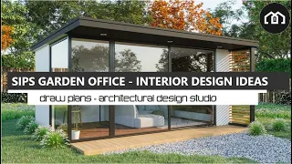 Garden Office - Build a Timber Framed SIPS Garden Room in 7 Days - Draw Plans  #shorts