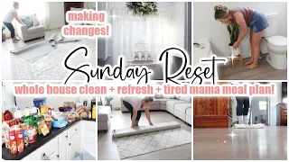 ✨ SUNDAY RESET  Whole House Clean With Me + Declutter + Refresh  Cleaning Motivation