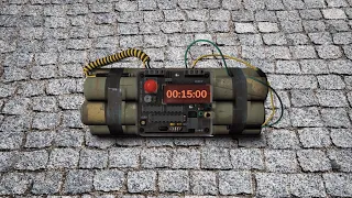 15 Minute Timer Bomb 💣 with Loud Giant Bomb Explosion 💥 | YT Timer ✅