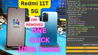 Redmi Note 11T 5G | FRP | UNLOCK TOOL | MIUI 14 |2023 TESTED