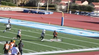 DJ throws a strike  at the FBU LA vs OC 2015