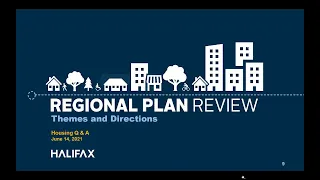 Regional Plan   Housing Q&A Session   June 14 2021
