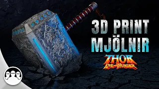 Making Thor’s Hammer Mjölnir with Internal Light and Retractable System