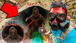 BIGFOOT Found In REAL LIFE SECRET TUNNEL! Using Box Fort, SPY GADGETS 😱 (Sasquatch)