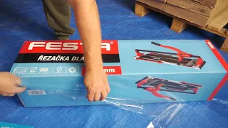 Tile cutter 600 FESTA X (col. 3-6138) - unpacking and overview. A Double glass holder. XTline