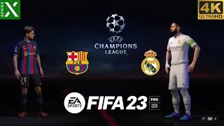 FIFA 23 - Barcelona vs Real Madrid | UEFA Champions League Final - Series X Gameplay [4K 60FPS]