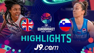Great Britain 🇬🇧 vs Slovenia 🇸🇮 | J9 Highlights | FIBA #EuroBasketWomen 2023