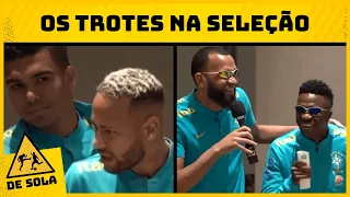 ZOEIRA NA SELEÇÃO! OS MELHORES TROTES DOS JOGADORES DO BRASIL