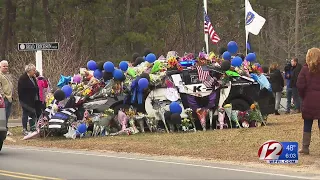 Crowd gathers for vigil to honor fallen officer