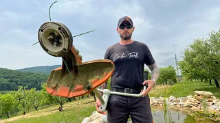 Stihl Fs 561-C with durocut 40-4 trimmer head in big grass. (Motocoasa Stihl in iarba mare.)