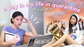 a *realistic* day in my life in quarantine