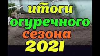 ИТОГИ  ОГУРЕЧНОГО СЕЗОНА! 2021