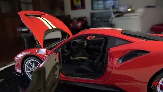 Ferrari 488 Pista  Opening ONE made by BBR in 1/18 Scale.