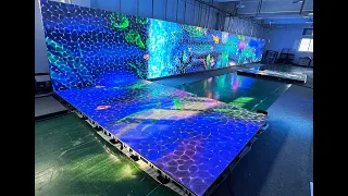 Laser interactive intelligent dance floor LED tile screen