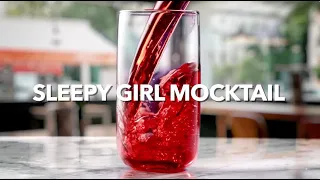 The Sleepy Girl Mocktail (Magnesium Powder, Pure Tart Cherry Juice, and Sparkling Water or Seltzer)