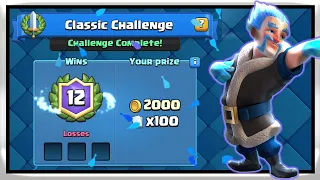 Relaxing 12-0 Classic Challenge With Icebow — Clash Royale