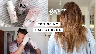 USING THE WELLA SHINEFINITY GLAZE AS A NON HAIRDRESSER | APPLICATION, BEFORE & AFTER TONING MY HAIR