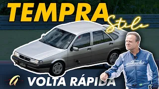 FIAT TEMPRA TURBO STILE NA VOLTA RÁPIDA! Rubinho acelera um dos carros mais rápidos dos anos 90