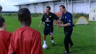 Gary Neville Teaches 12 Year Old Danny Welbeck How To Beat A Defender In 2003