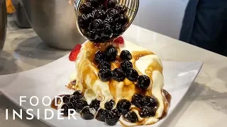 Japanese Soufflé Pancakes Are Overflowing With Boba | Insider Food