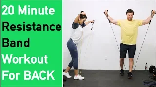 Resistance Band Workout for Back - Great Back Workout at home - 20 Minutes