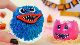 Huggy Wuggy Is Alive!😬 Making Miniature Huggy Wuggy Cake For Halloween | Poppy Playtime