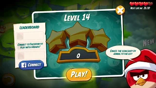 Angry bird 2 ! level 14 ! how to strike and earn high points in level 14.
