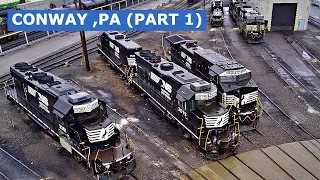 Trains At Conway ,PA (part 1)