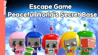 Peaceful World's Secret Base Walkthrough (SquareHeadFactory) | 脱出ゲーム 平和な世界の秘密基地